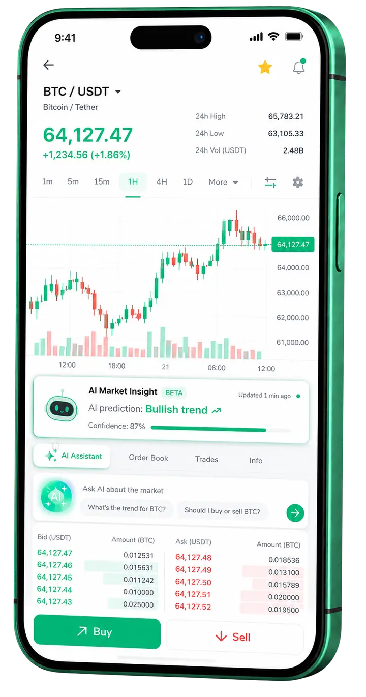 Corona Esp GPT — app móvil Pantalla móvil de trading en Corona Esp GPT